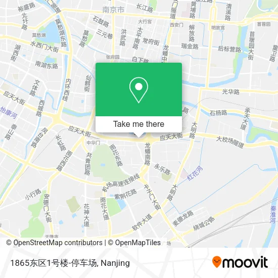 1865东区1号楼-停车场 map