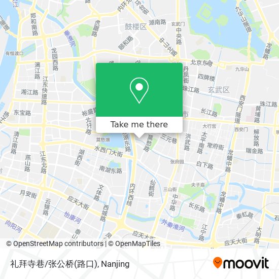 礼拜寺巷/张公桥(路口) map
