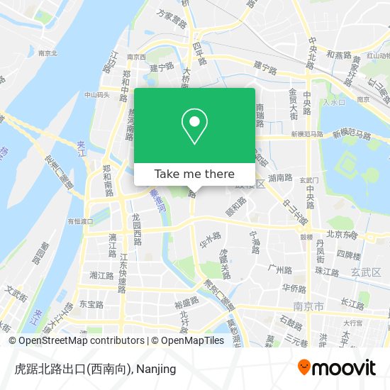 虎踞北路出口(西南向) map