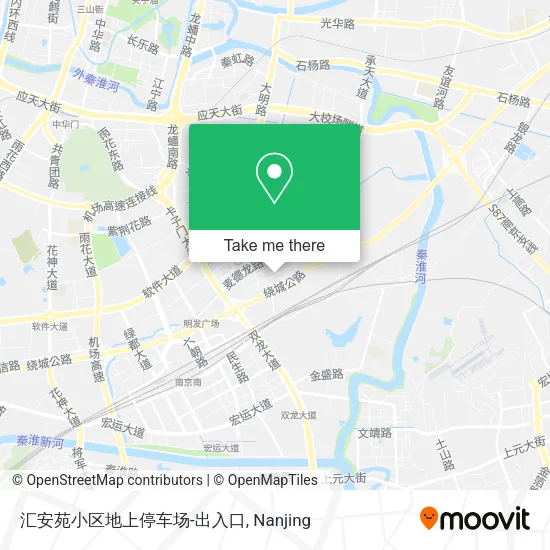 汇安苑小区地上停车场-出入口 map