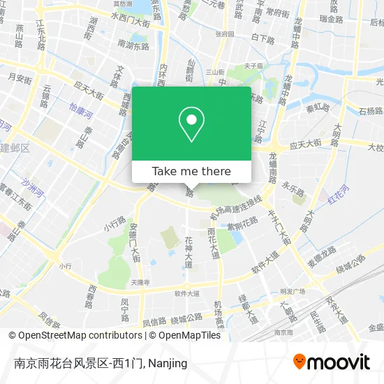 南京雨花台风景区-西1门 map