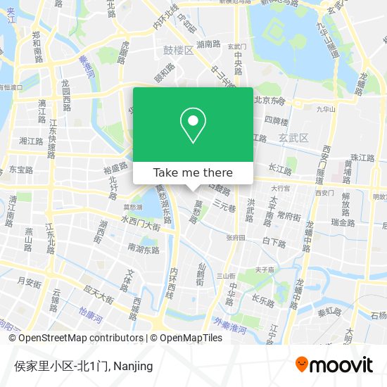 侯家里小区-北1门 map