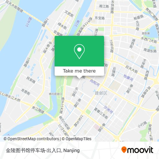金陵图书馆停车场-出入口 map