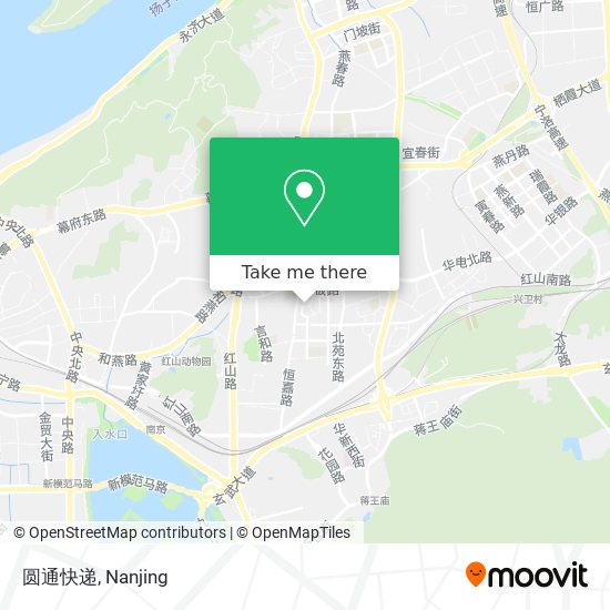 圆通快递 map