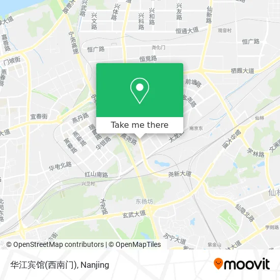 华江宾馆(西南门) map