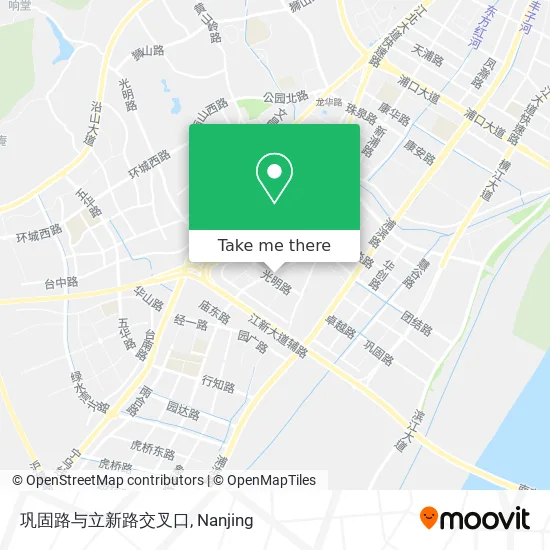 巩固路与立新路交叉口 map
