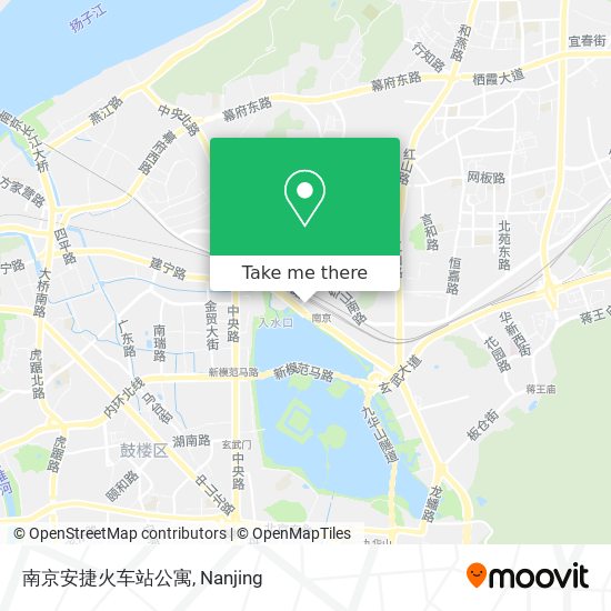 南京安捷火车站公寓 map