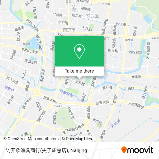 钓开欣渔具商行(夫子庙总店) map