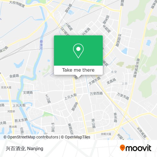 兴百酒业 map
