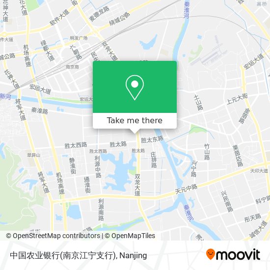 中国农业银行(南京江宁支行) map