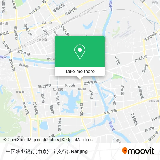 中国农业银行(南京江宁支行) map