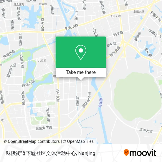秣陵街道下墟社区文体活动中心 map