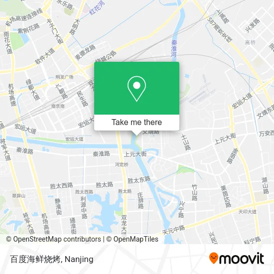 百度海鲜烧烤 map