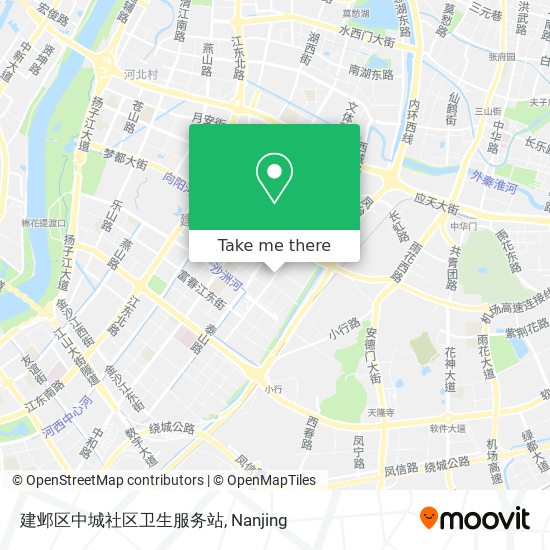 建邺区中城社区卫生服务站 map