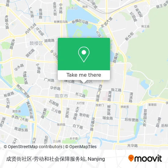 成贤街社区-劳动和社会保障服务站 map