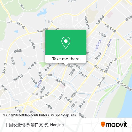 中国农业银行(浦口支行) map