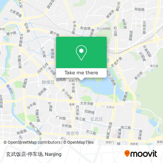 玄武饭店-停车场 map