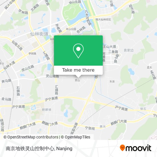 南京地铁灵山控制中心 map