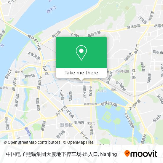 中国电子熊猫集团大厦地下停车场-出入口 map