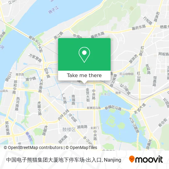 中国电子熊猫集团大厦地下停车场-出入口 map