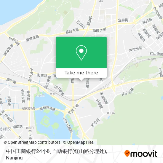 中国工商银行24小时自助银行(红山路分理处) map