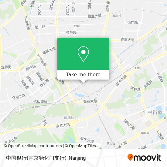 中国银行(南京尧化门支行) map