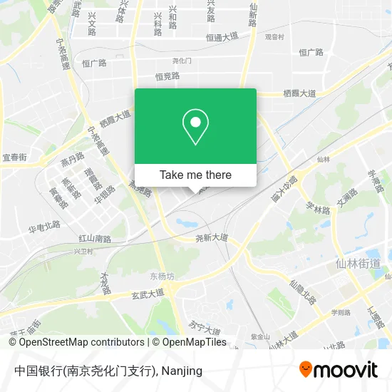 中国银行(南京尧化门支行) map