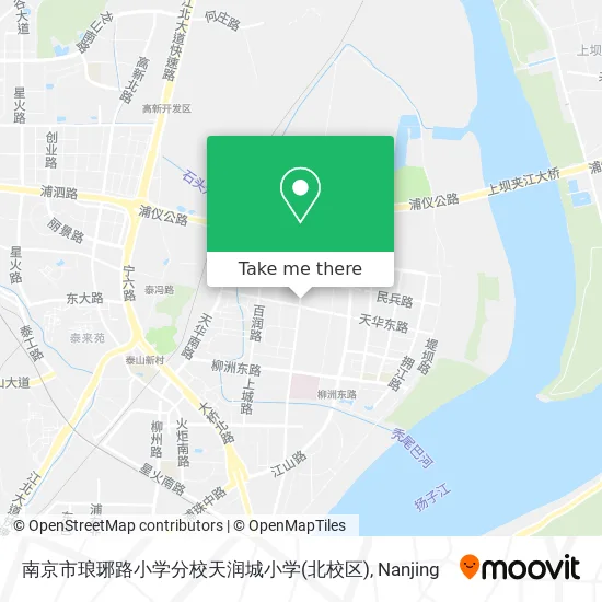 南京市琅琊路小学分校天润城小学(北校区) map