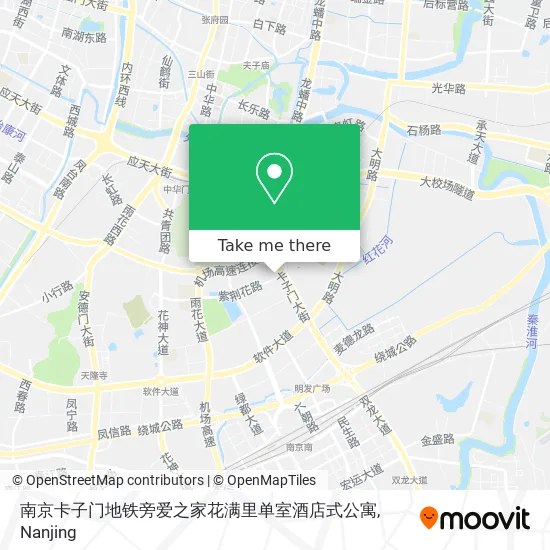 南京卡子门地铁旁爱之家花满里单室酒店式公寓 map