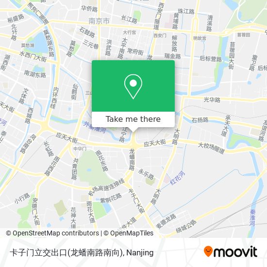 卡子门立交出口(龙蟠南路南向) map