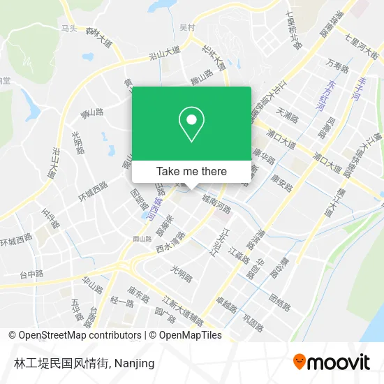 林工堤民国风情街 map