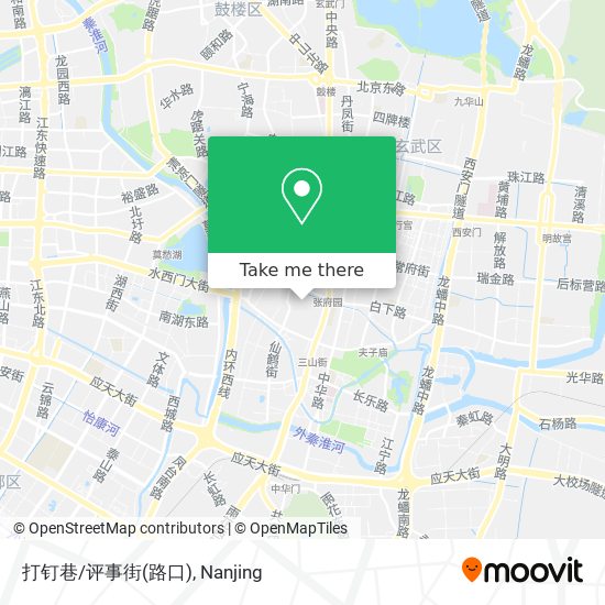打钉巷/评事街(路口) map