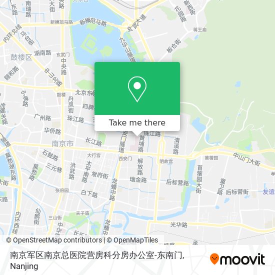 南京军区南京总医院营房科分房办公室-东南门 map