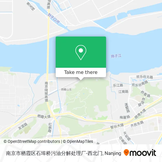 南京市栖霞区石埠桥污油分解处理厂-西北门 map