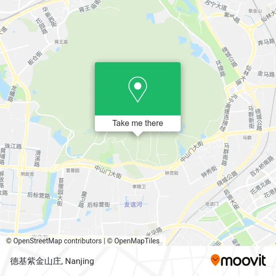 德基紫金山庄 map