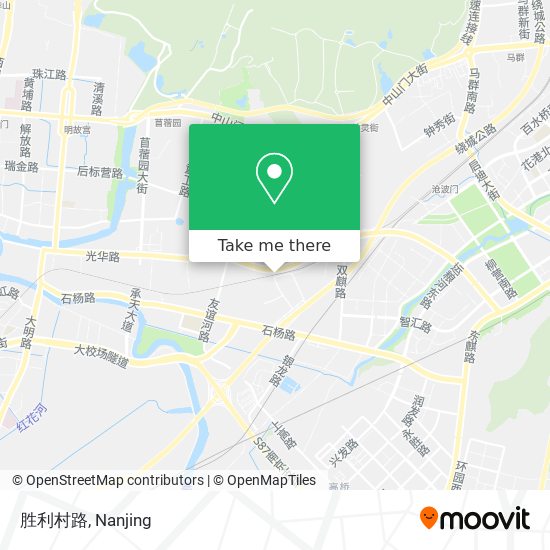 胜利村路 map