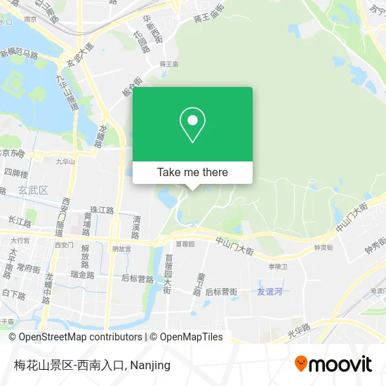 梅花山景区-西南入口 map