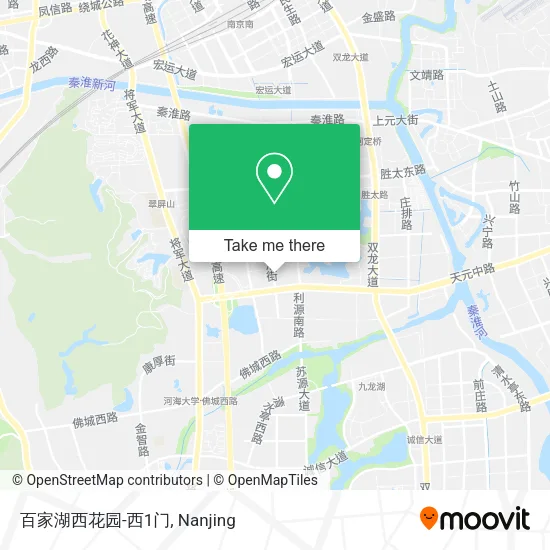 百家湖西花园-西1门 map