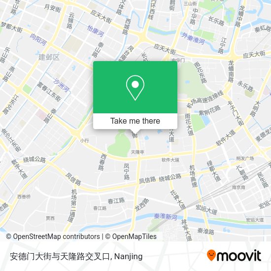 安德门大街与天隆路交叉口 map