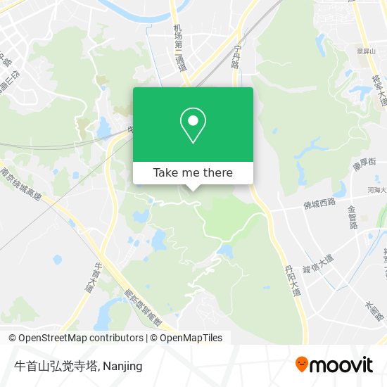 牛首山弘觉寺塔 map