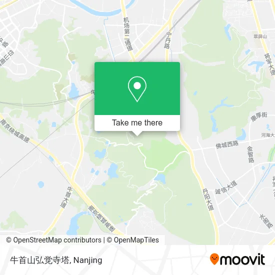 牛首山弘觉寺塔 map