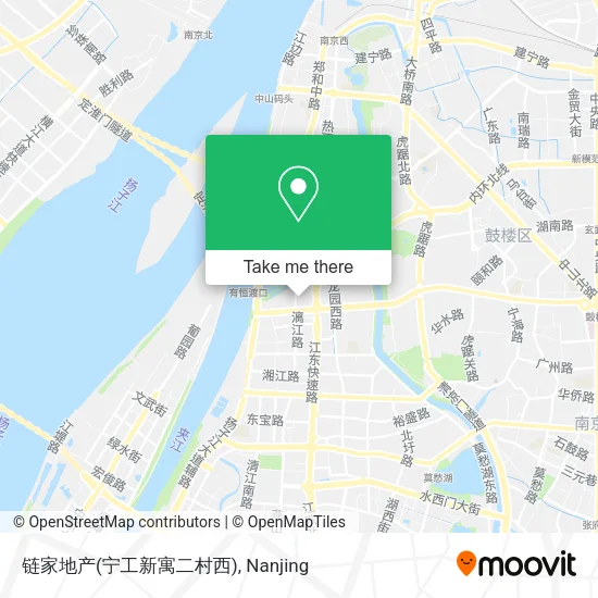 链家地产(宁工新寓二村西) map