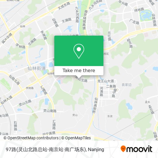 97路(灵山北路总站-南京站·南广场东) map