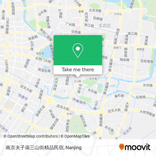 南京夫子庙三山街精品民宿 map