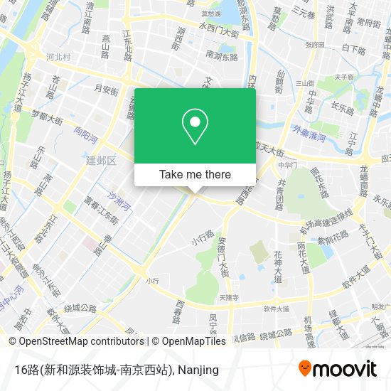 16路(新和源装饰城-南京西站) map