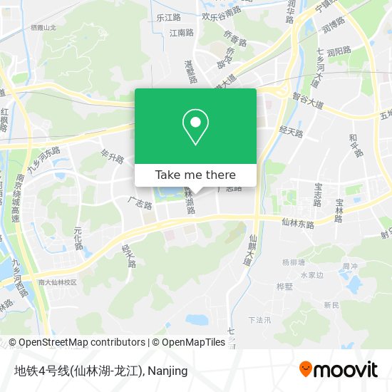 地铁4号线(仙林湖-龙江) map
