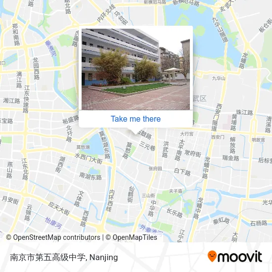南京市第五高级中学 map