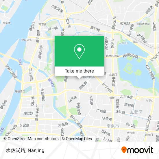 水佐岗路 map