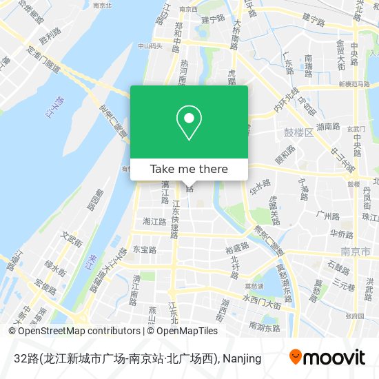 32路(龙江新城市广场-南京站·北广场西) map
