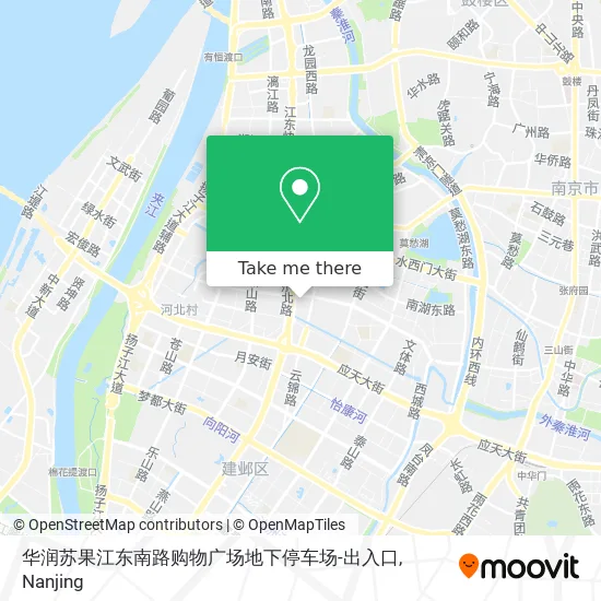 华润苏果江东南路购物广场地下停车场-出入口 map
